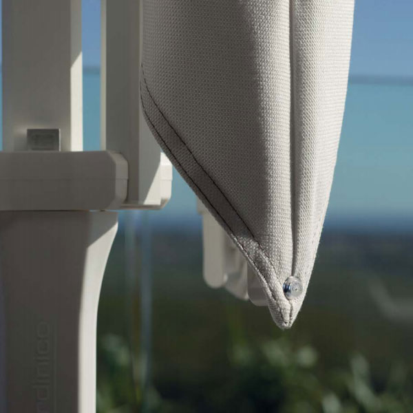 Jardinico 9 ft Hexagon Center Post Push-Up/ No Tilt Aluminum Umbrella w/base - Image 7